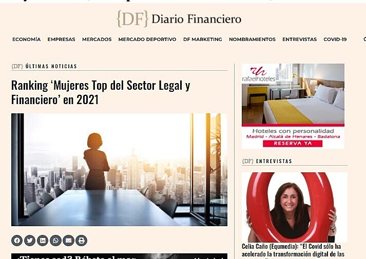 Ranking Mujeres Top del Sector Legal y Financiero en 2021